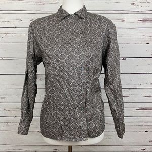 Vintage Jones NY Button Down Blouse Size 6P